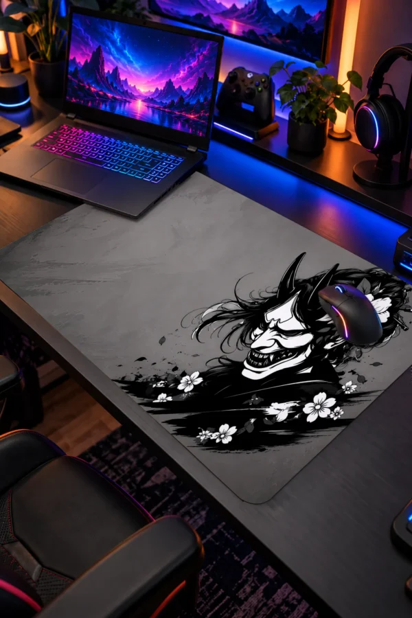 Ashen Hannya Bloom 60x40 Gaming Mousepad Ashen Hannya Bloom Dizüstü Gaming Mousepad