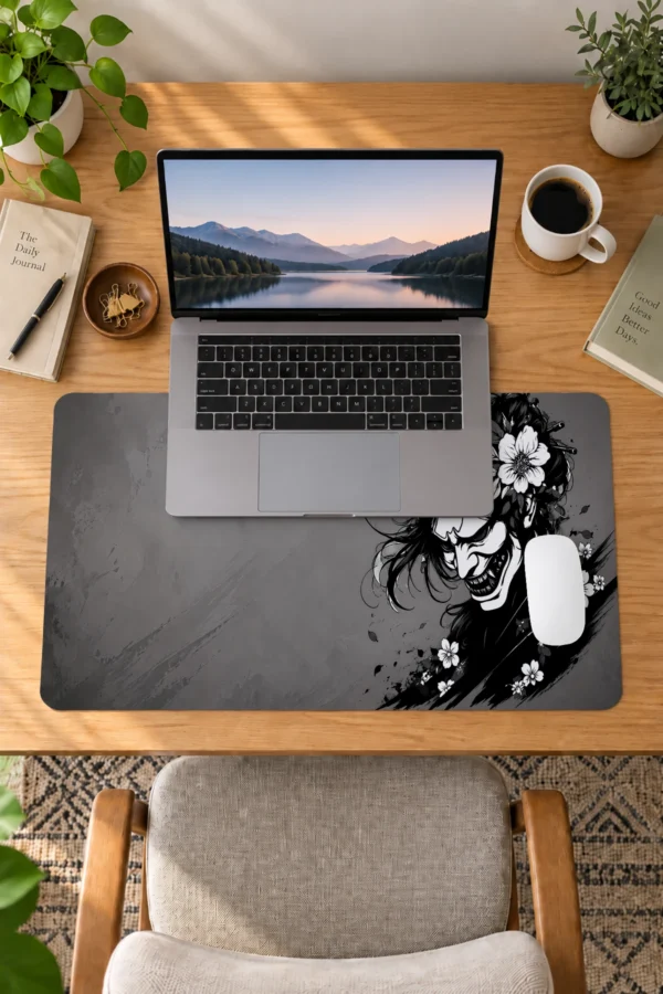 Ashen Hannya Bloom 60x40 Gaming Mousepad Ashen Hannya Bloom Dizüstü Gaming Mousepad