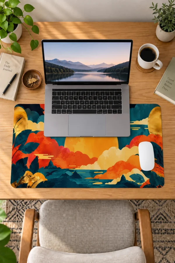 Ember Tide Sunset Dizüstü Gaming Mousepad