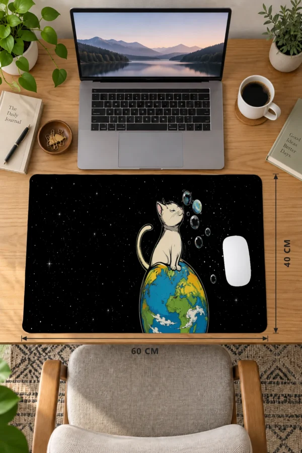 Cosmic Whiskers Dizüstü Gaming Mousepad