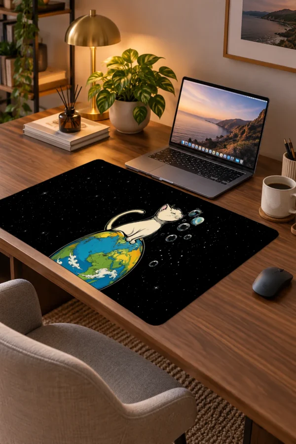Cosmic Whiskers Dizüstü Gaming Mousepad