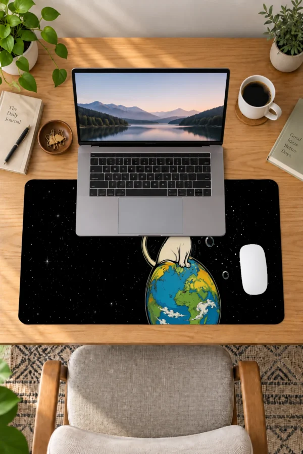 Cosmic Whiskers Dizüstü Gaming Mousepad