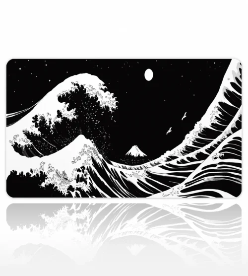 Kanagawa Black&White 60x40 Gaming Mousepad Kanagawa ETSY-53 Dizüstü Gaming Mousepad
