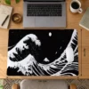 Kanagawa Black&White 60x40 Gaming Mousepad Kanagawa ETSY-53 Dizüstü Gaming Mousepad
