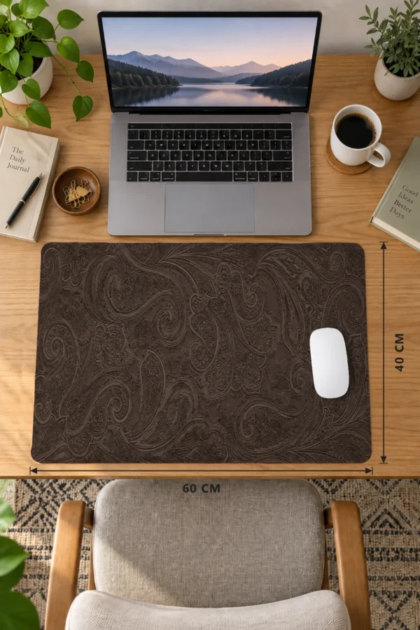 Cocoa Paisley Dizüstü Gaming Mousepad