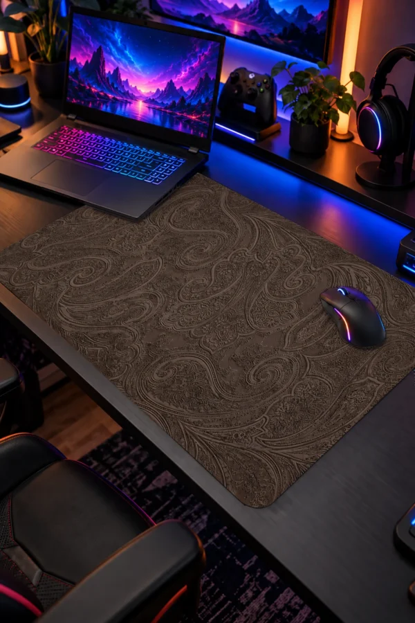 Cocoa Paisley Dizüstü Gaming Mousepad