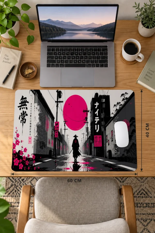 Magenta Ronin Alley 60x40 Gaming Mousepad Magenta Ronin Alley Dizüstü Gaming Mousepad
