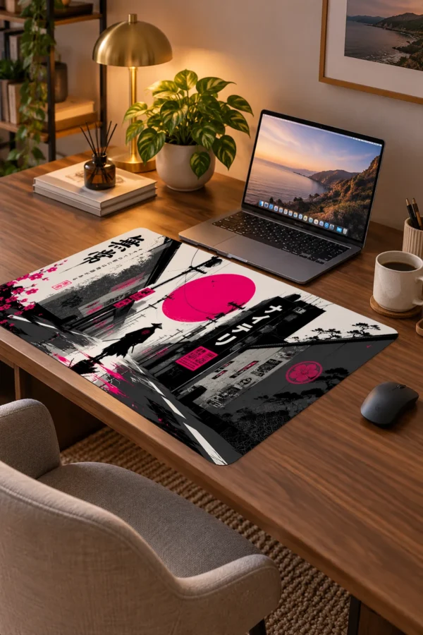 Magenta Ronin Alley 60x40 Gaming Mousepad Magenta Ronin Alley Dizüstü Gaming Mousepad
