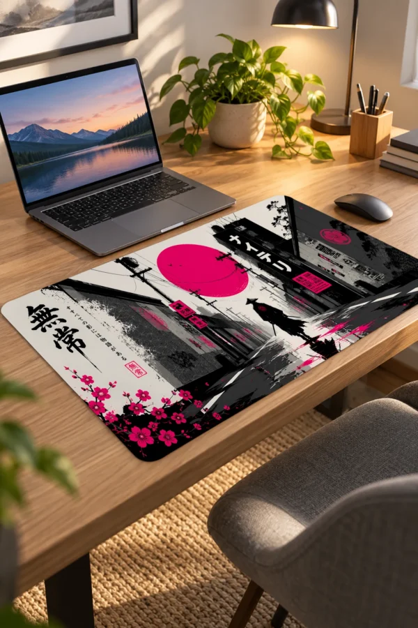 Magenta Ronin Alley 60x40 Gaming Mousepad Magenta Ronin Alley Dizüstü Gaming Mousepad