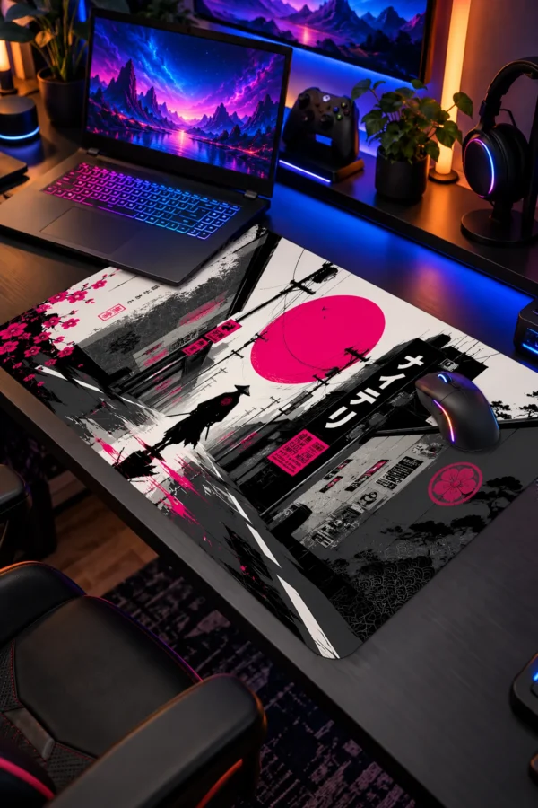 Magenta Ronin Alley 60x40 Gaming Mousepad Magenta Ronin Alley Dizüstü Gaming Mousepad