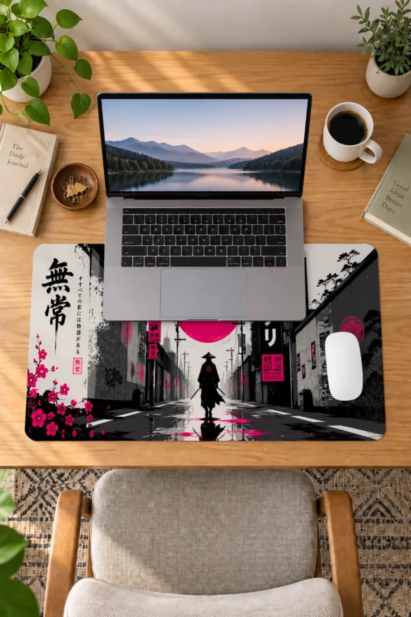 Magenta Ronin Alley 60x40 Gaming Mousepad Magenta Ronin Alley Dizüstü Gaming Mousepad