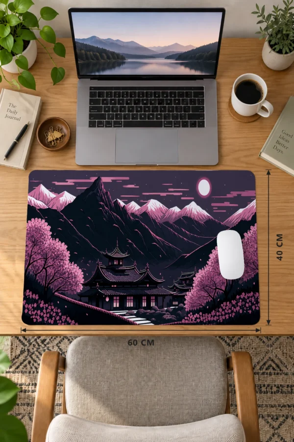 Twilight Shrine Blossom 60x40 Gaming Mousepad Twilight Shrine Blossom Dizüstü Gaming Mousepad