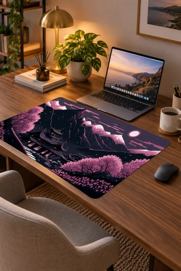 Twilight Shrine Blossom 60x40 Gaming Mousepad Twilight Shrine Blossom Dizüstü Gaming Mousepad