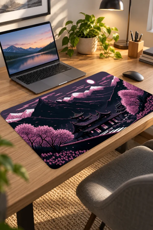 Twilight Shrine Blossom 60x40 Gaming Mousepad Twilight Shrine Blossom Dizüstü Gaming Mousepad