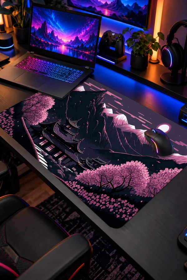Twilight Shrine Blossom 60x40 Gaming Mousepad Twilight Shrine Blossom Dizüstü Gaming Mousepad