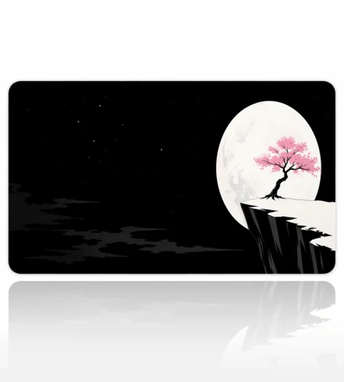 Moonlit Cliff Blossom 60x40 Gaming Mousepad Moonlit Cliff Blossom Dizüstü Gaming Mousepad
