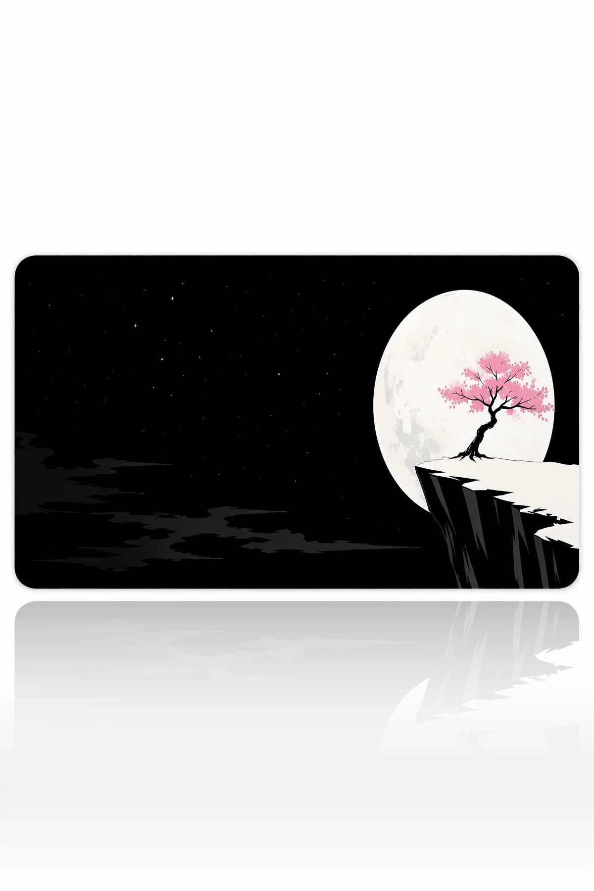 Moonlit Cliff Blossom Dizüstü Gaming Mousepad