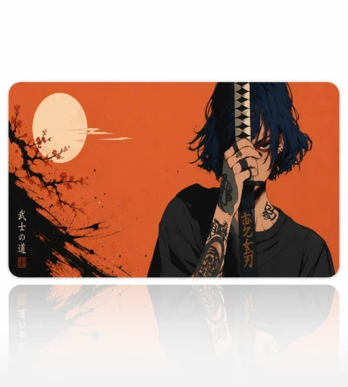 Rust Moon Ronin 60x40 Gaming Mousepad Rust Moon Ronin Dizüstü Gaming Mousepad