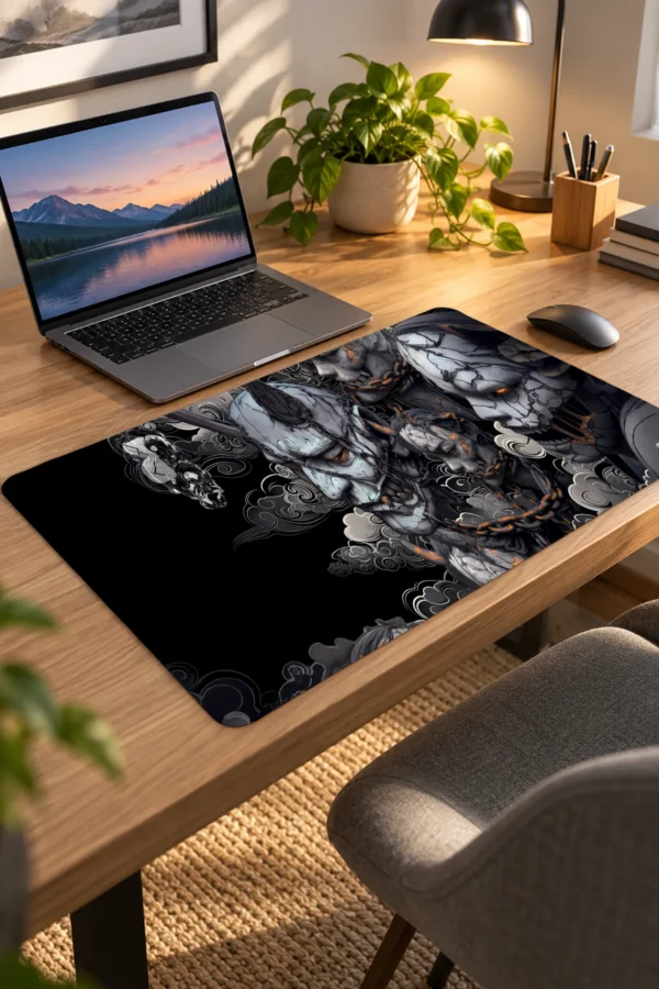 Chained Stone Demons 60x40 Gaming Mousepad Chained Stone Demons Dizüstü Gaming Mousepad
