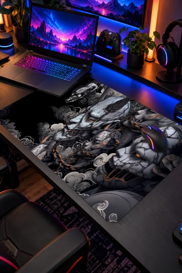Chained Stone Demons 60x40 Gaming Mousepad Chained Stone Demons Dizüstü Gaming Mousepad