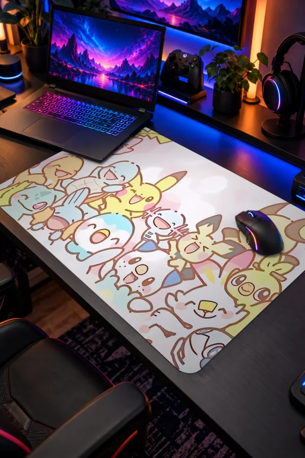 Pastel Doodle Pals Dizüstü Gaming Mousepad