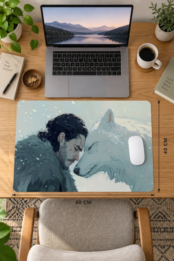 Snowbound Kinship 60x40 Gaming Mousepad Snowbound Kinship Dizüstü Gaming Mousepad