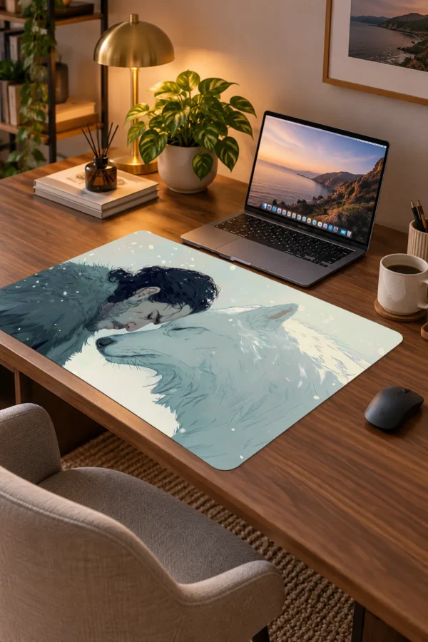 Snowbound Kinship 60x40 Gaming Mousepad Snowbound Kinship Dizüstü Gaming Mousepad