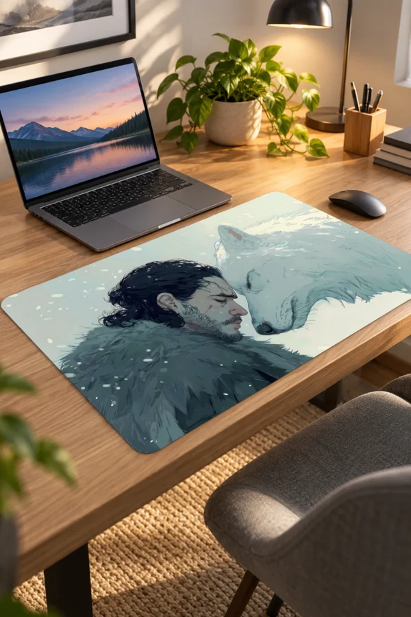 Snowbound Kinship 60x40 Gaming Mousepad Snowbound Kinship Dizüstü Gaming Mousepad