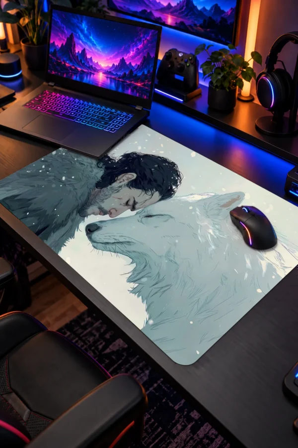 Snowbound Kinship 60x40 Gaming Mousepad Snowbound Kinship Dizüstü Gaming Mousepad