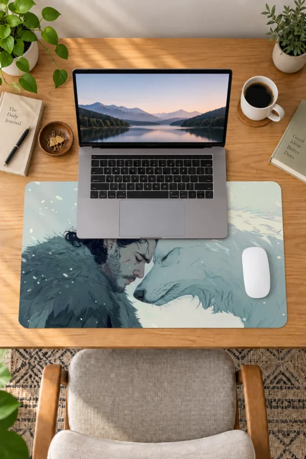 Snowbound Kinship 60x40 Gaming Mousepad Snowbound Kinship Dizüstü Gaming Mousepad