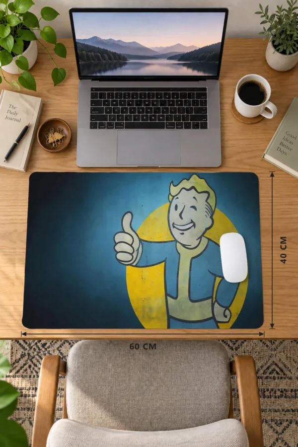 Atomic Thumbs Up 60x40 Gaming Mousepad Atomic Thumbs Up Dizüstü Gaming Mousepad