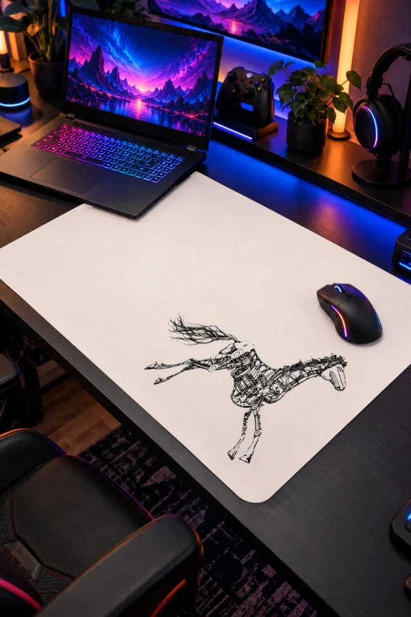 Clockwork Stallion 60x40 Gaming Mousepad Clockwork Stallion Dizüstü Gaming Mousepad