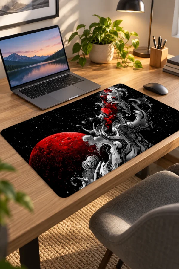 Blood Moon Vapor 60x40 Gaming Mousepad Blood Moon Vapor Dizüstü Gaming Mousepad