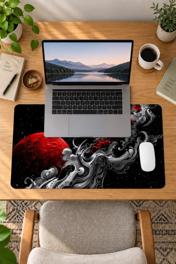 Blood Moon Vapor 60x40 Gaming Mousepad Blood Moon Vapor Dizüstü Gaming Mousepad