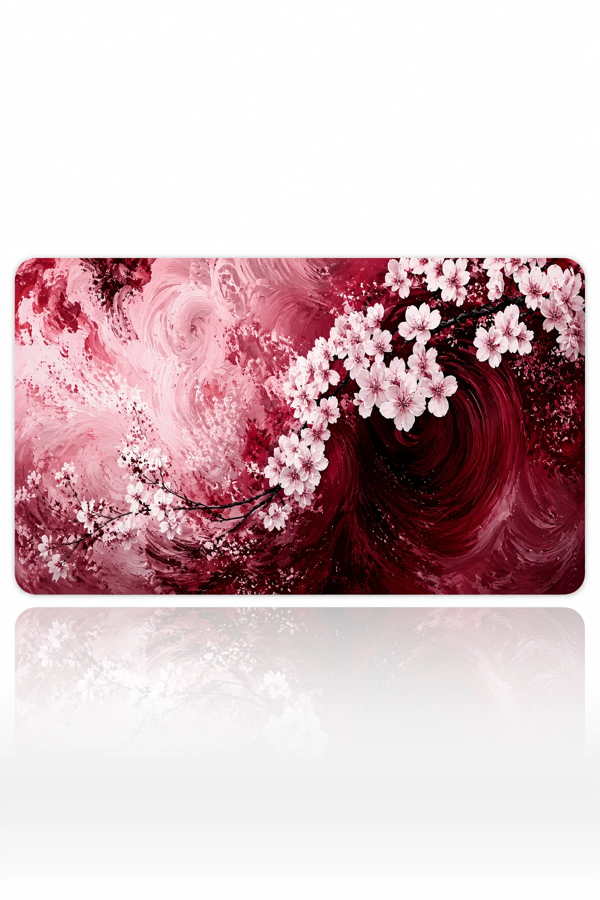 Crimson Blossom Vortex Dizüstü Gaming Mousepad