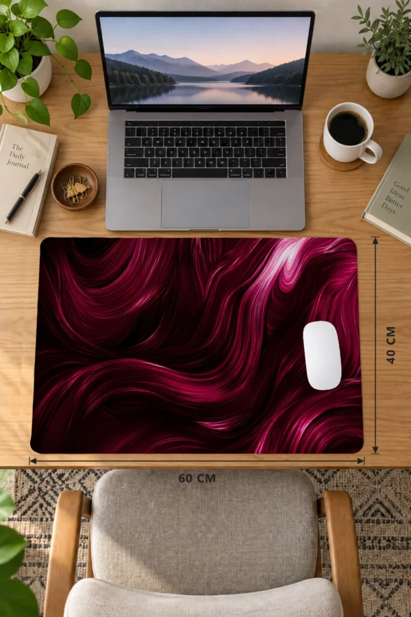 Merlot Silk Flow Dizüstü Gaming Mousepad