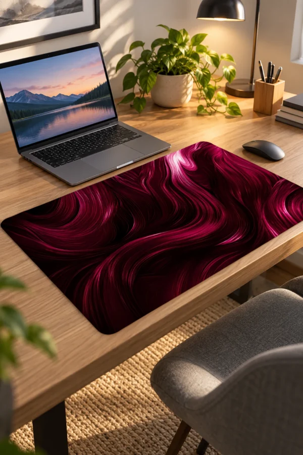 Merlot Silk Flow Dizüstü Gaming Mousepad