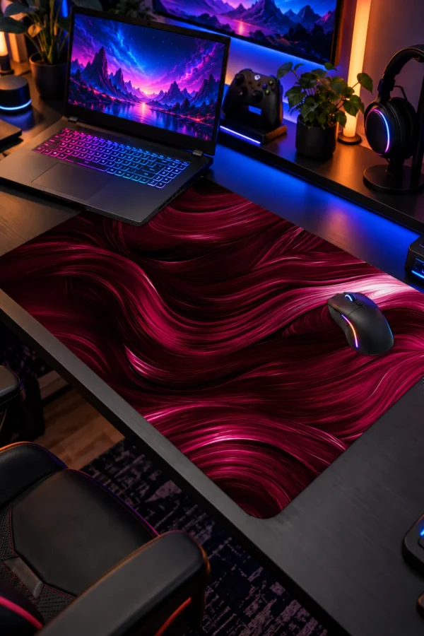 Merlot Silk Flow Dizüstü Gaming Mousepad