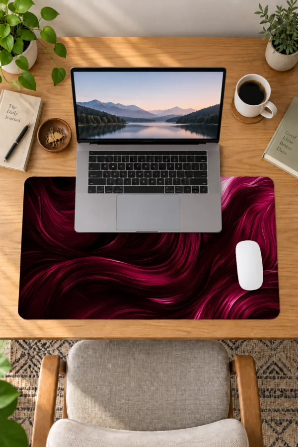 Merlot Silk Flow Dizüstü Gaming Mousepad