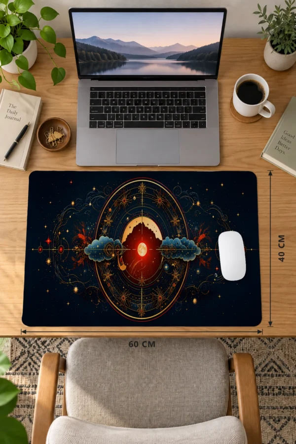 Celestial Compass 60x40 Gaming Mousepad Celestial Compass Dizüstü Gaming Mousepad