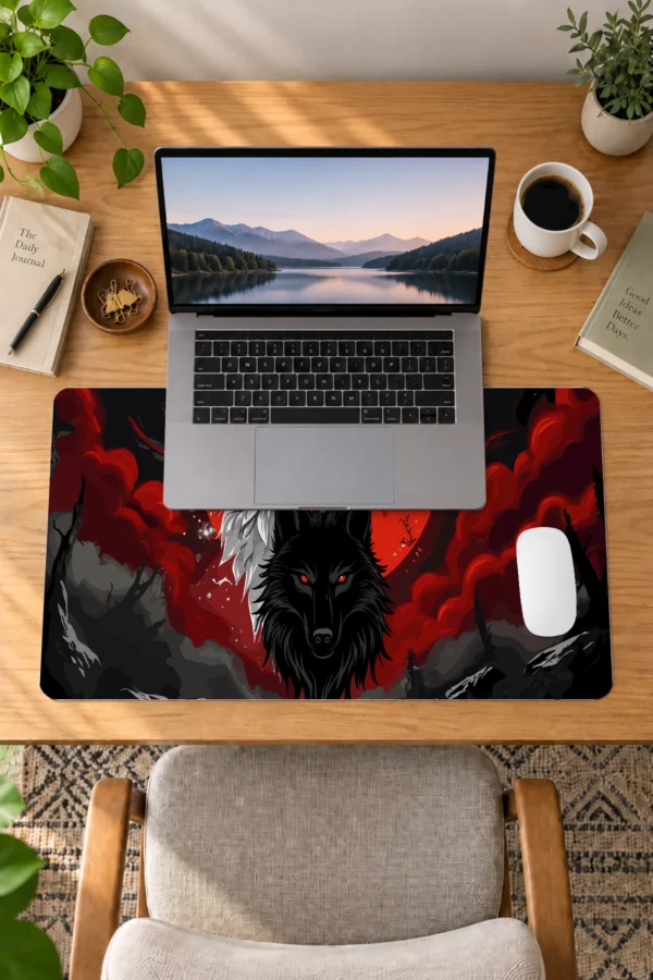 MK wolfs 60x40 Gaming Mousepad MK Wolfs Dizüstü Gaming Mousepad