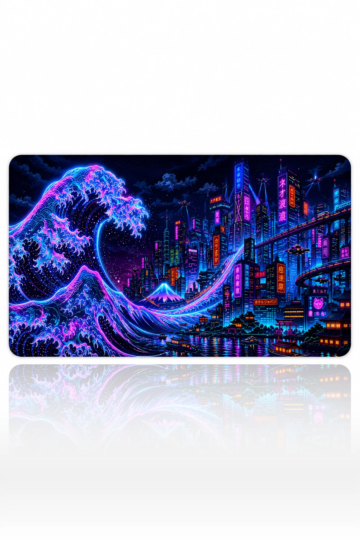 Neon Tide Metropolis Dizüstü Gaming Mousepad
