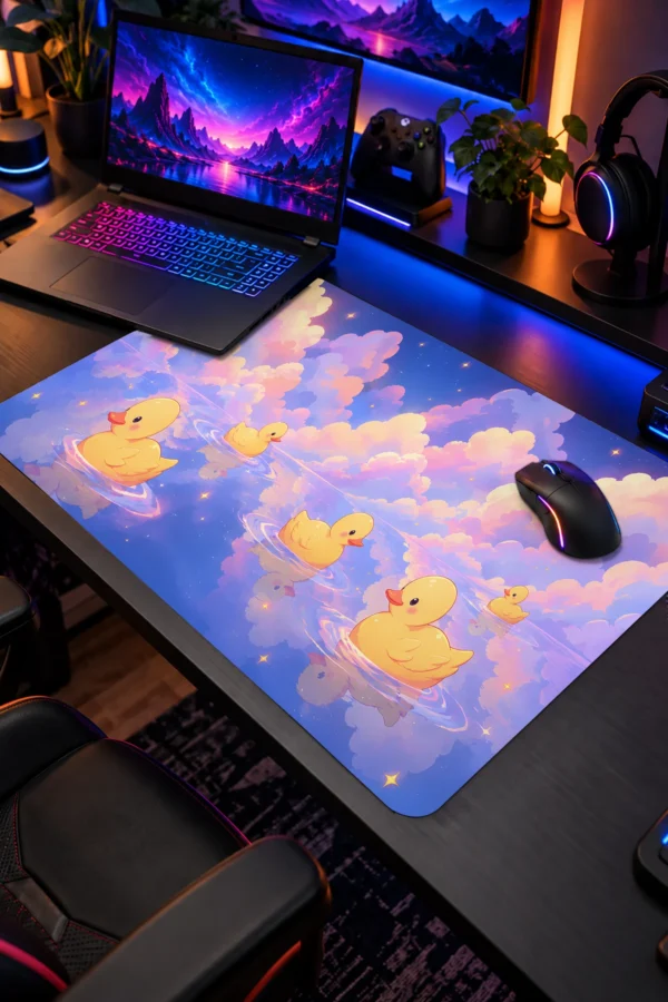 Cotton Candy Ducks Dizüstü Gaming Mousepad