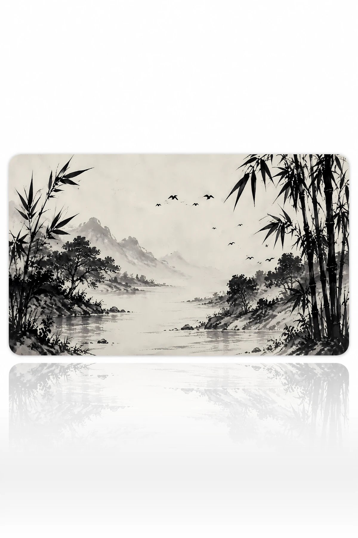 Ink Bamboo Shore 60x40 Gaming Mousepad Ink Bamboo Shore Dizüstü Gaming Mousepad