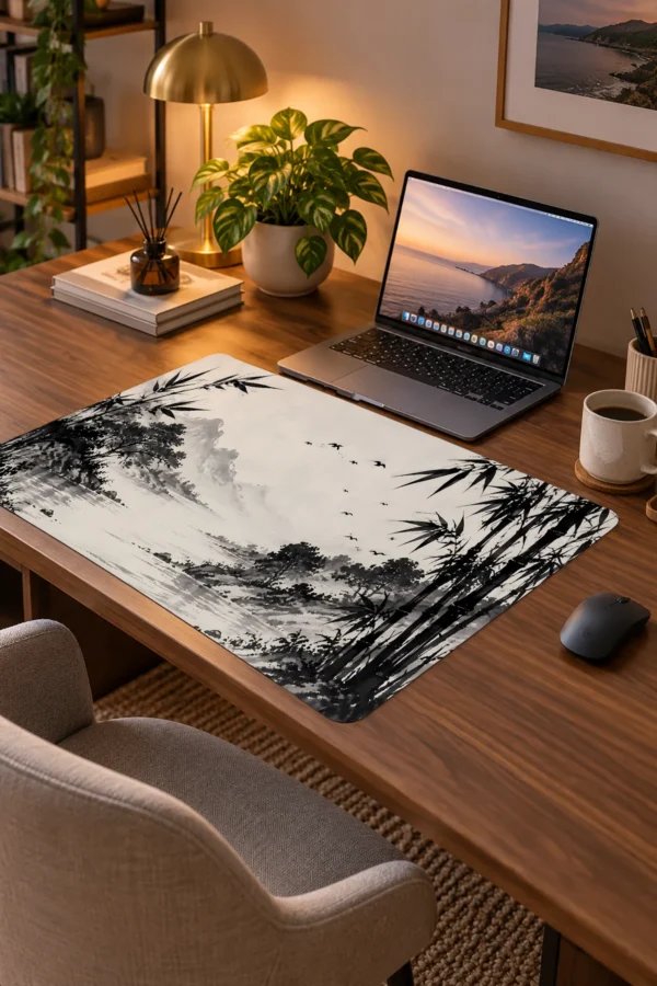 Ink Bamboo Shore 60x40 Gaming Mousepad Ink Bamboo Shore Dizüstü Gaming Mousepad