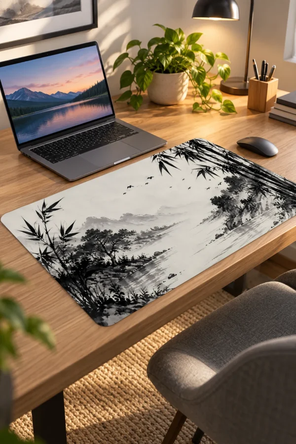 Ink Bamboo Shore 60x40 Gaming Mousepad Ink Bamboo Shore Dizüstü Gaming Mousepad