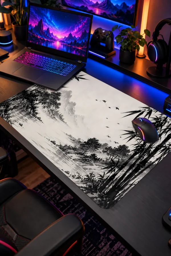 Ink Bamboo Shore 60x40 Gaming Mousepad Ink Bamboo Shore Dizüstü Gaming Mousepad