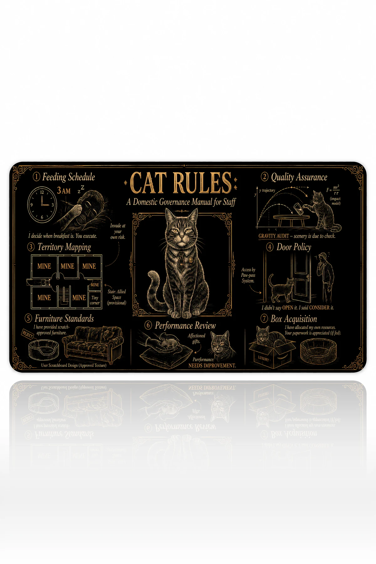 Feline Decree 60x40 Gaming Mousepad Feline Decree Dizüstü Gaming Mousepad