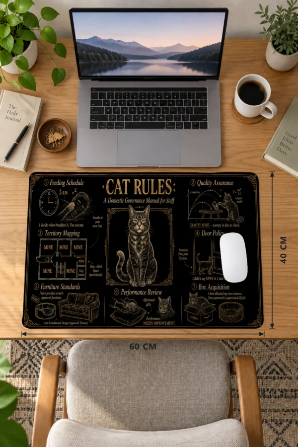 Feline Decree 60x40 Gaming Mousepad Feline Decree Dizüstü Gaming Mousepad