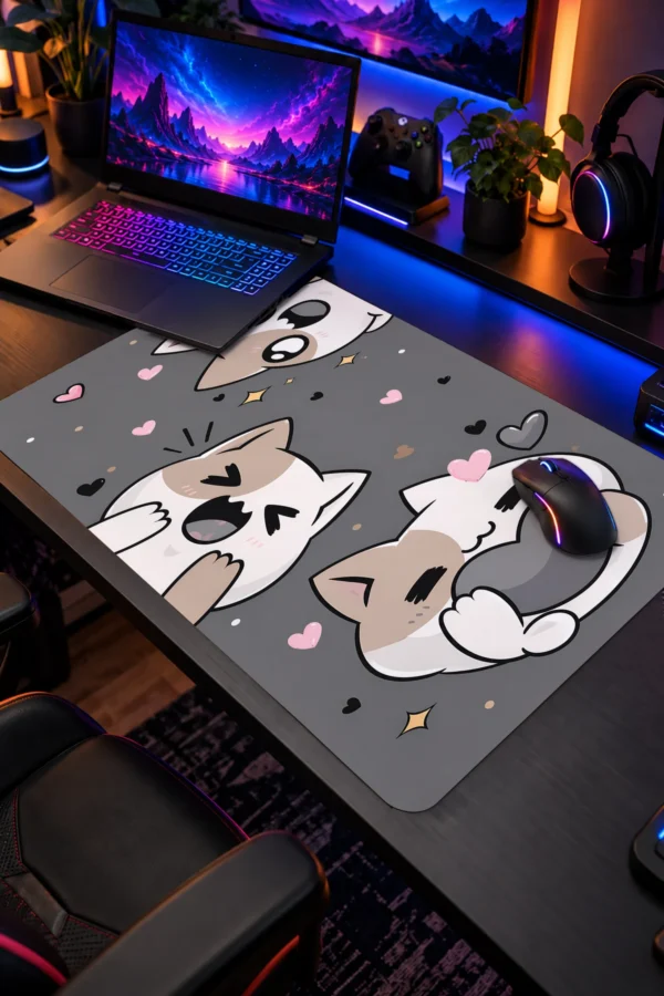 Calico Chaos 60x40 Gaming Mousepad Calico Chaos Dizüstü Gaming Mousepad